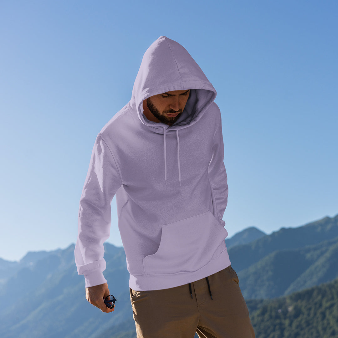 Men s Iris Lavender Hoodie The Mean Indian Store