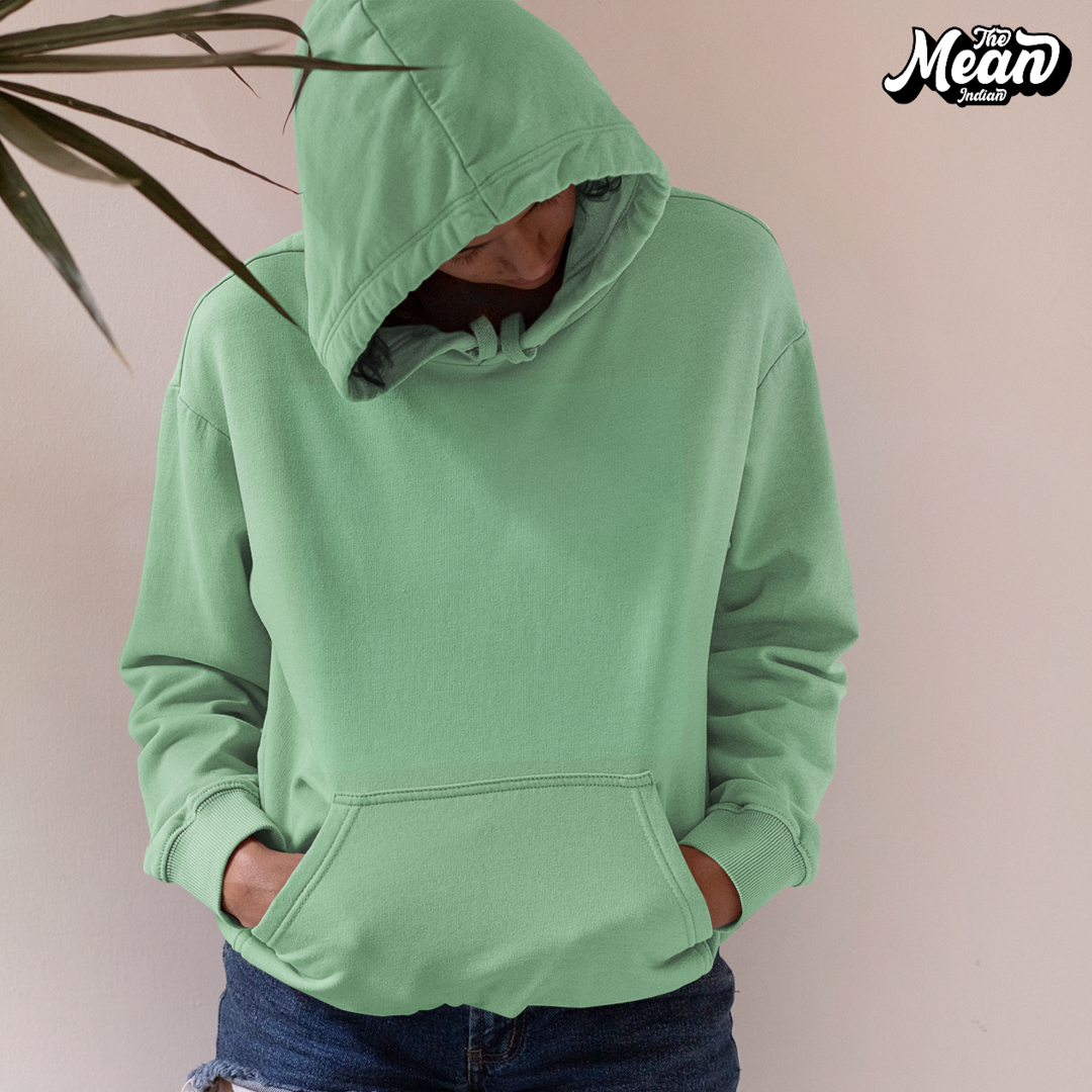 Mint Green Women s Hoodie Unisex The Mean Indian Store