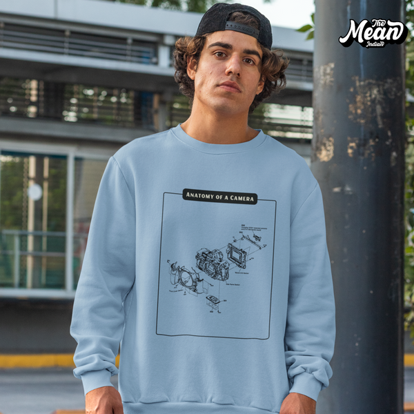 Anatomy of a Camera (Baby blue) - Men's Sweatshirt