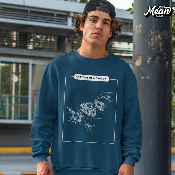 Anatomy of a Camera white - Men's Sweatshirt