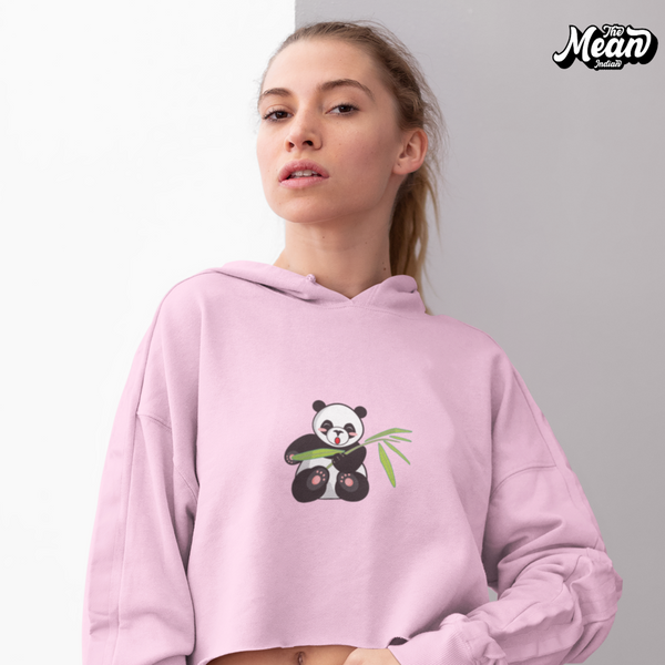 Cute Panda - Women's Crop Hoodie