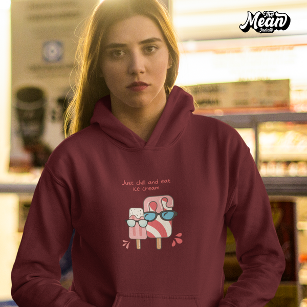 Just Chill and eat Ice-cream Women's Hoodie (Unisex)