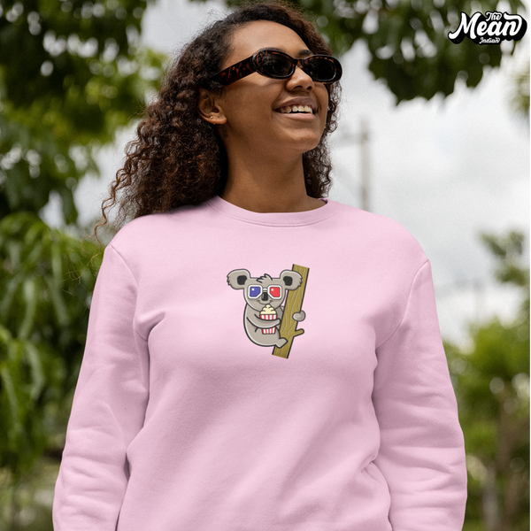 Koala - Women's Light Pink Sweatshirt (Unisex)