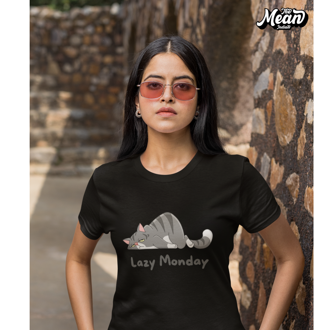 Lazy Monday - Boring Women's T-shirt The Mean Indian Store
