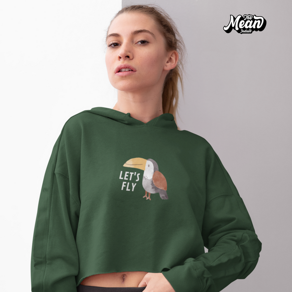 Let's Fly - Women's Crop Hoodie