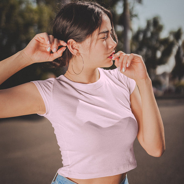 Light Pink Women Crop Top