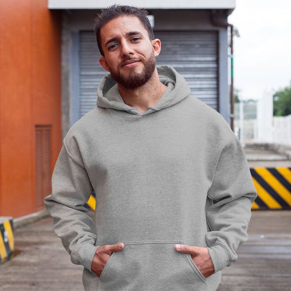 Melange Grey Hoodie T-shirt Men