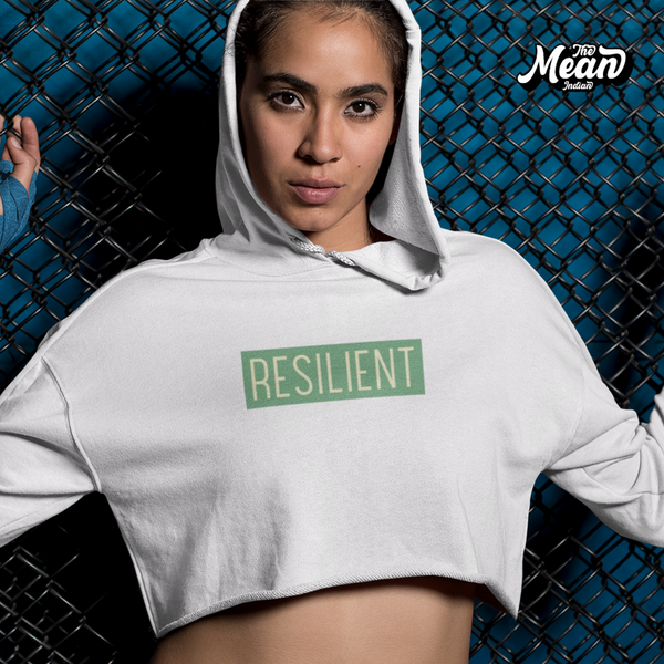 Resilient - Women's Crop Hoodie