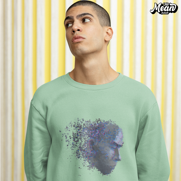 VR Face - Men's Mint Green Sweatshirt