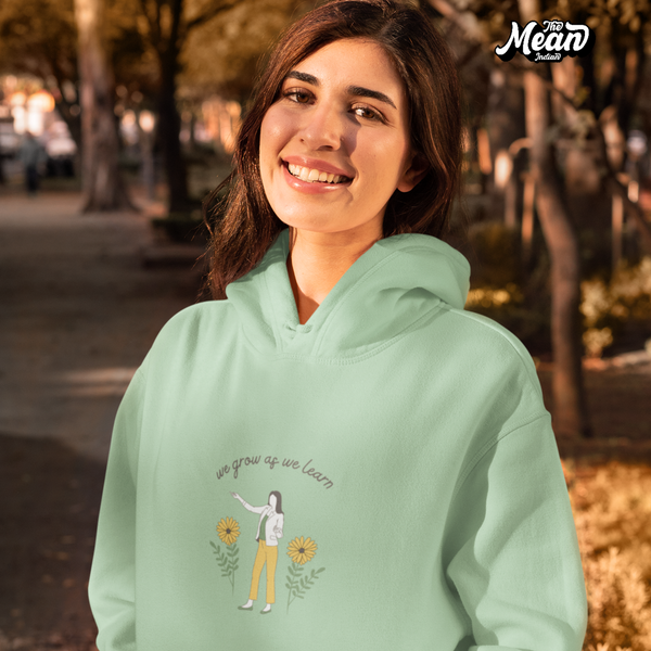 We grow as we learn - Women's Hoodie (Unisex)