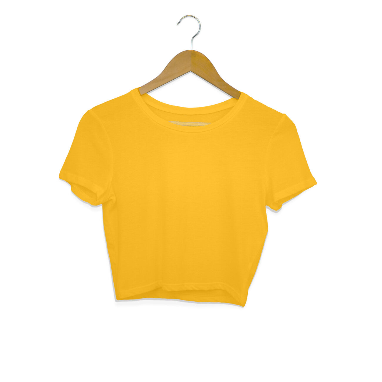 Women's Golden Yellow Crop Top The Mean Indian Store