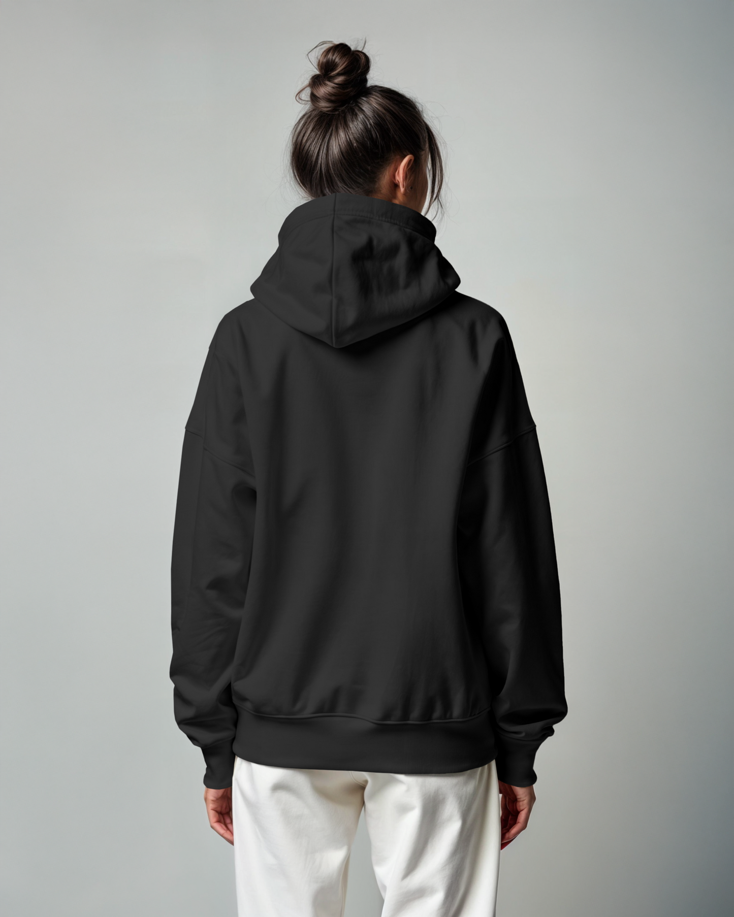 Stratos Black Oversized Hoodie