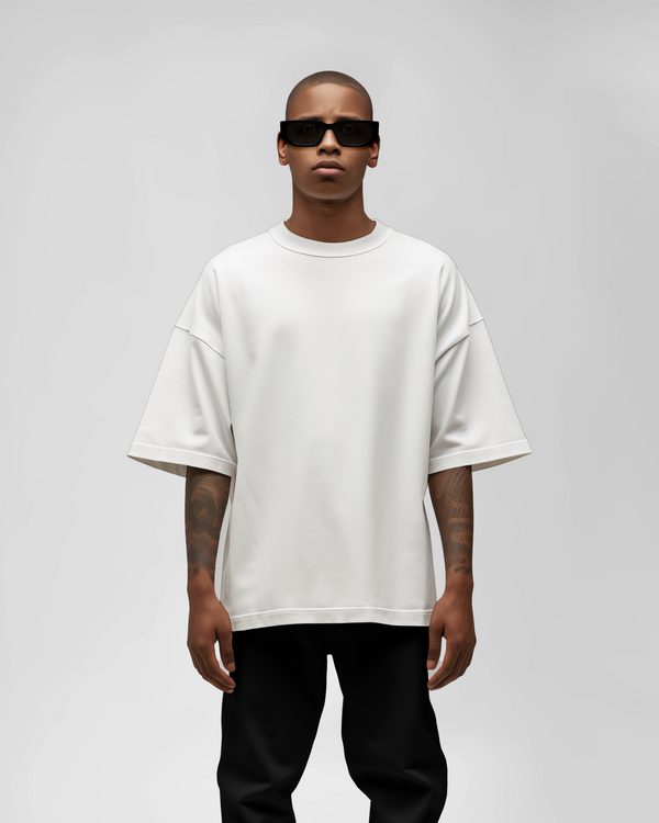 Oversized Terry White T-shirt